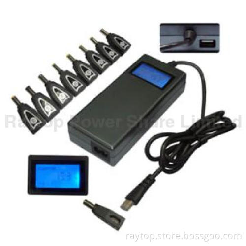 Uniersal Laptop Adapter, 90W, DC15-20V, LCD display screen